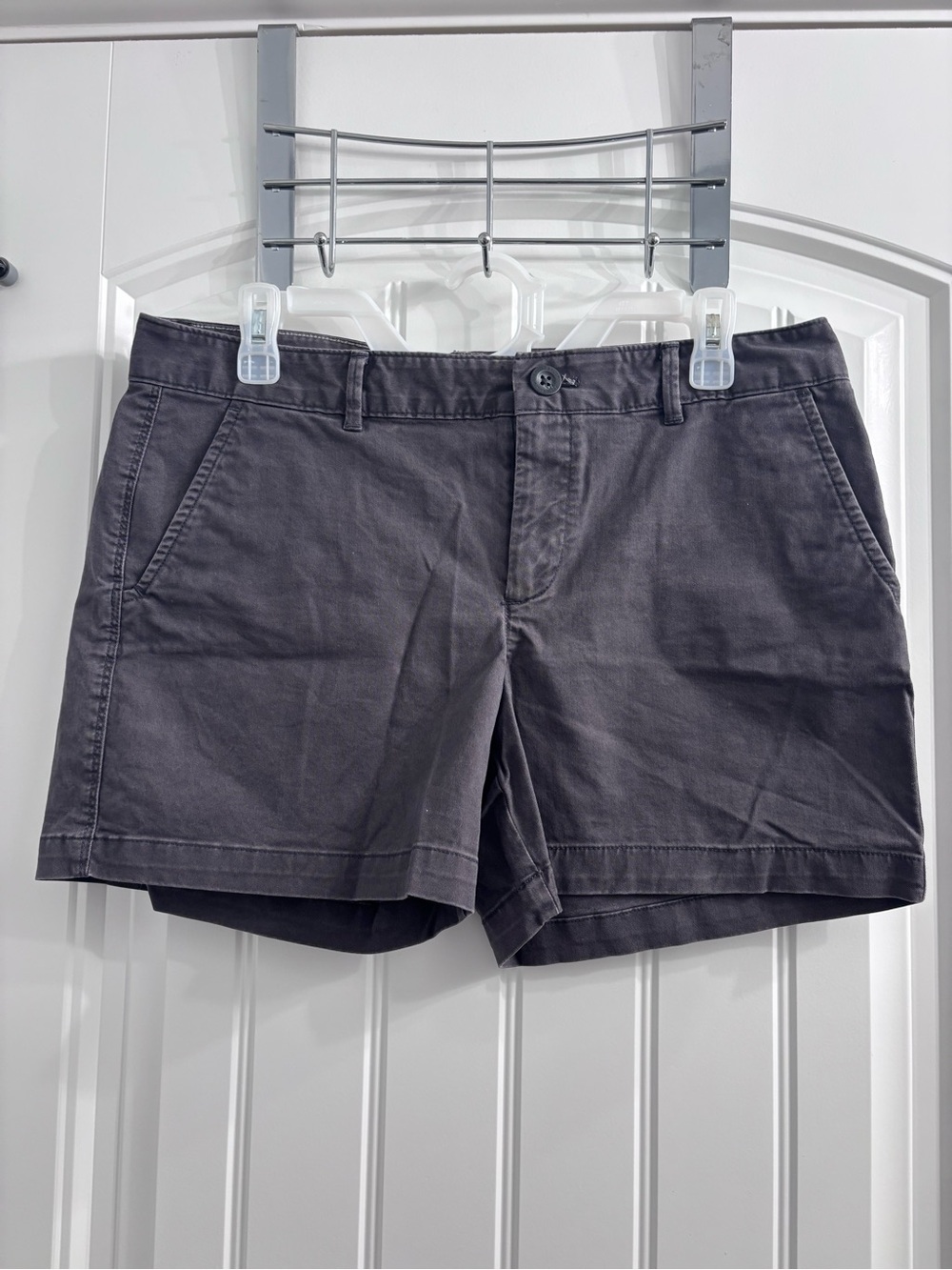 Eddie Bauer Flat Front Shorts - Charcoal